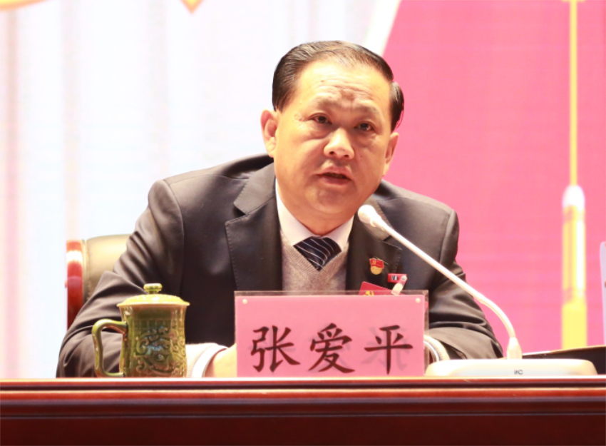 张爱平同志宣读中共赢博线上官网（集团）官方网站第一届党委成员分工及纪委成员分工